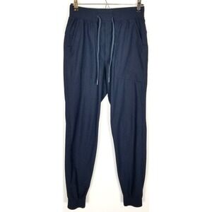 Lululemon Men ABC Jogger Warpstreme Pants Sz S Navy Drawstring Athletic City
